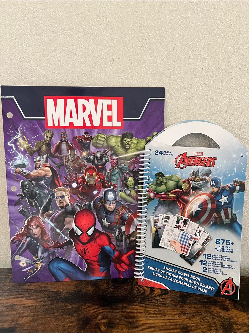 Marvel Avengers Folder Activity Book Stickers Kids School